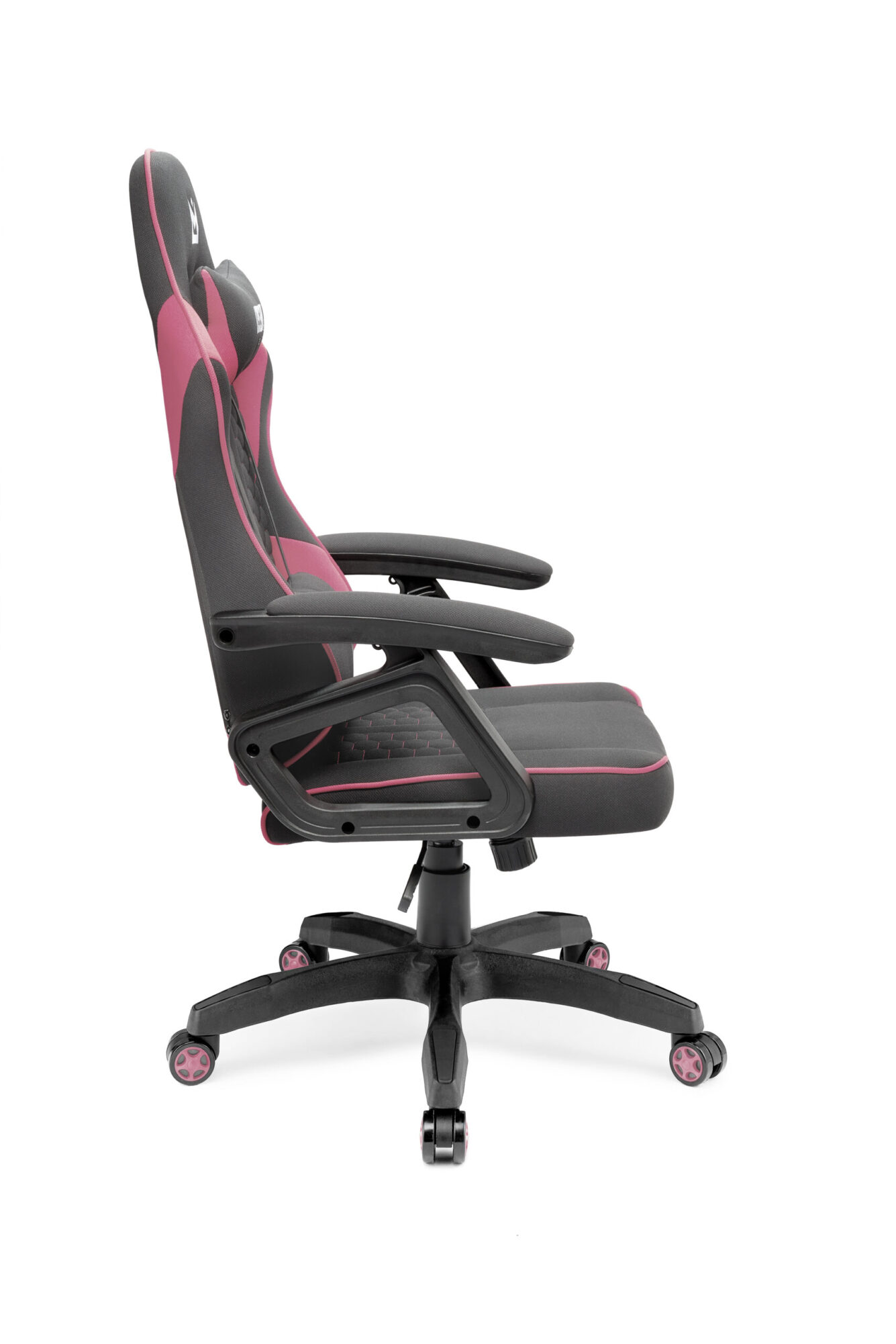 różowy fotel gamingowy imba guardian bokiem
